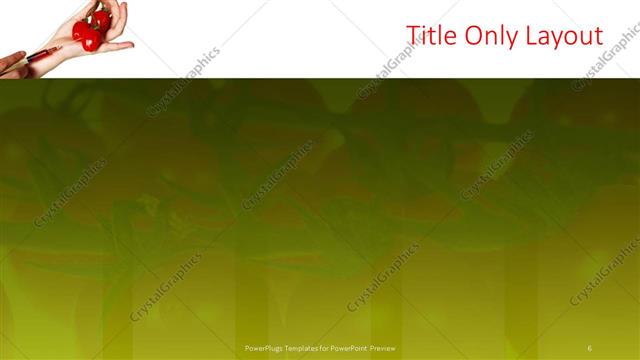 Title Only presentation slide layout