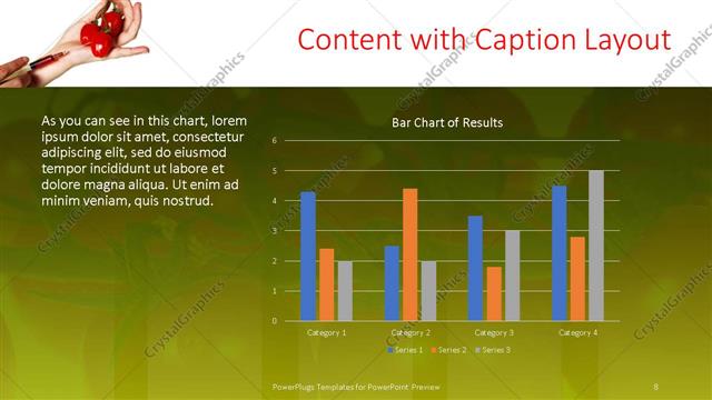 Content with Caption presentation slide layout