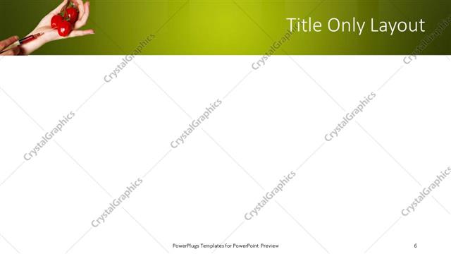 Title Only presentation slide layout