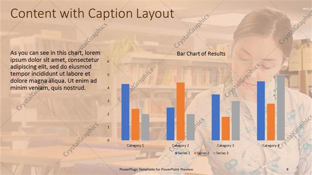 Content with Caption presentation slide layout