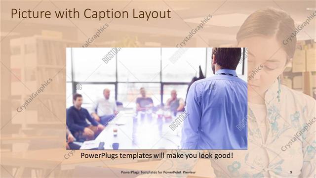 Picture with Caption presentation slide layout