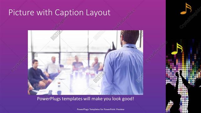 Picture with Caption presentation slide layout