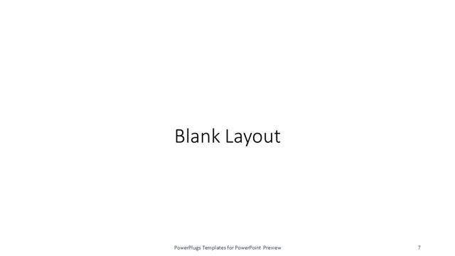 Blank presentation slide layout