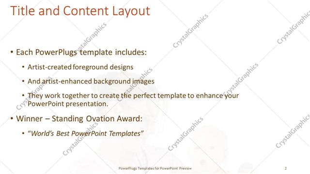 Title and Content presentation slide layout