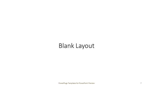 Blank presentation slide layout