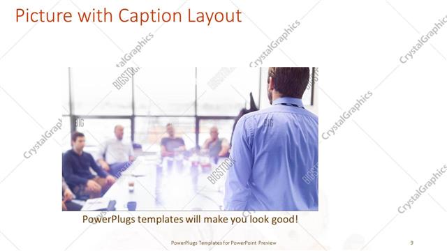 Picture with Caption presentation slide layout