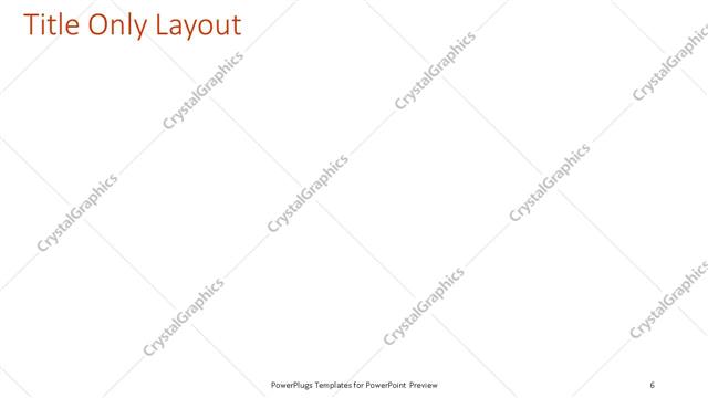 Title Only presentation slide layout