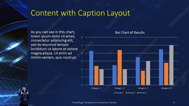 Content with Caption presentation slide layout