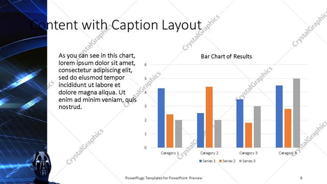Content with Caption presentation slide layout