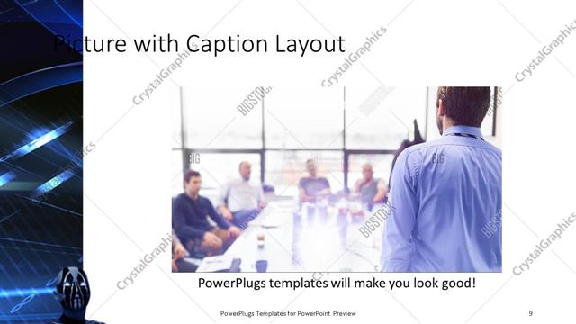 Picture with Caption presentation slide layout