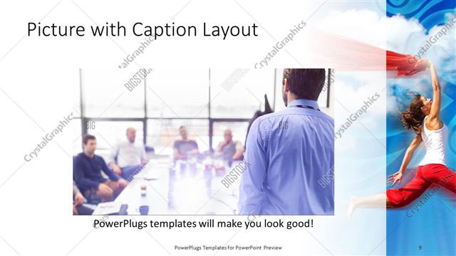 Picture with Caption presentation slide layout