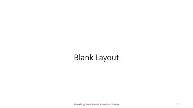 Blank presentation slide layout