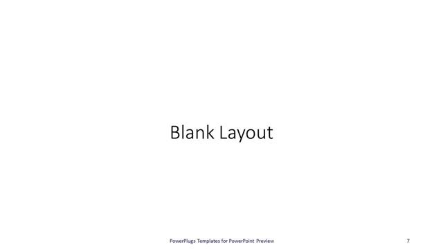 Blank presentation slide layout