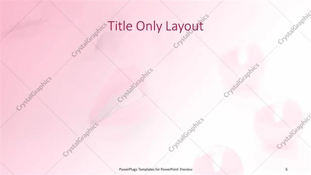 Title Only presentation slide layout