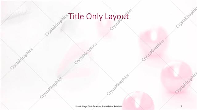 Title Only presentation slide layout