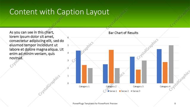 Content with Caption presentation slide layout