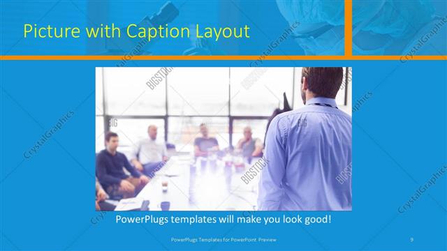 Picture with Caption presentation slide layout