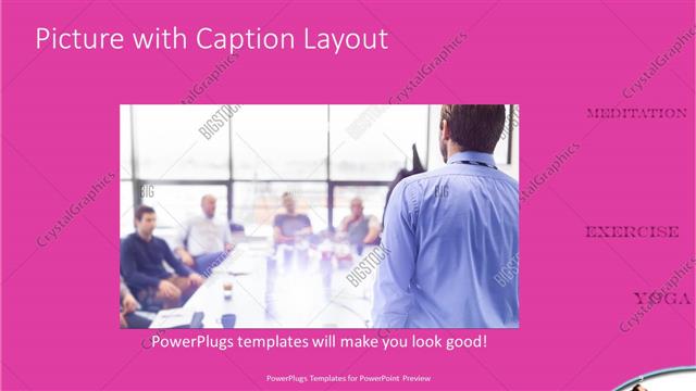 Picture with Caption presentation slide layout