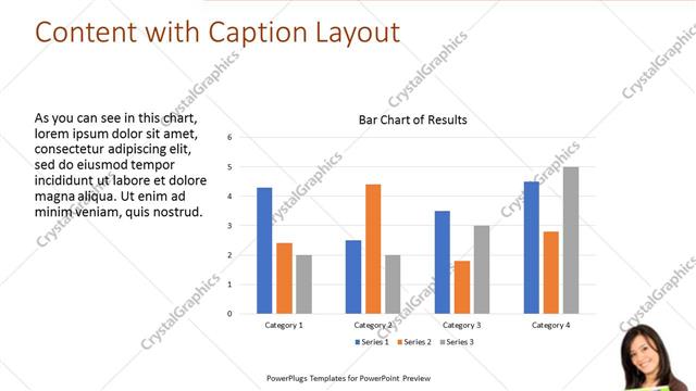 Content with Caption presentation slide layout