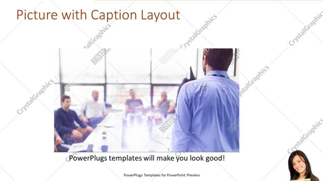 Picture with Caption presentation slide layout