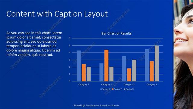 Content with Caption presentation slide layout