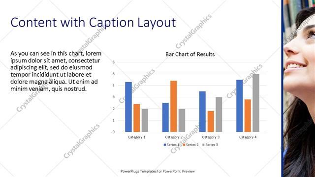 Content with Caption presentation slide layout