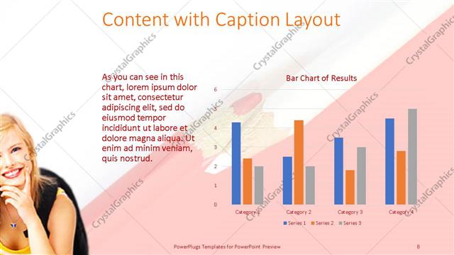 Content with Caption presentation slide layout