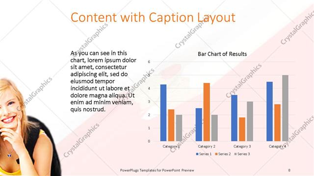 Content with Caption presentation slide layout