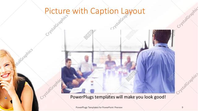 Picture with Caption presentation slide layout