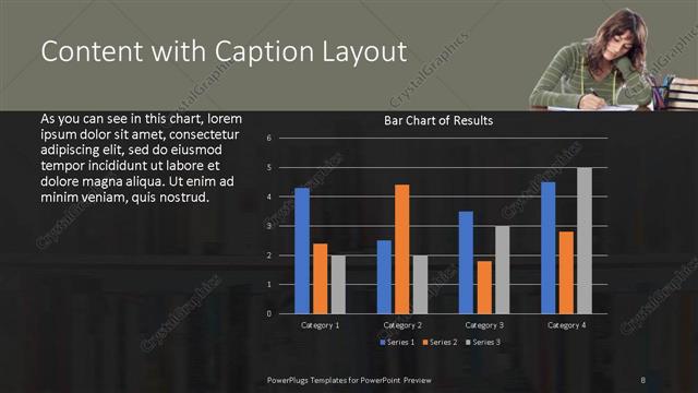 Content with Caption presentation slide layout