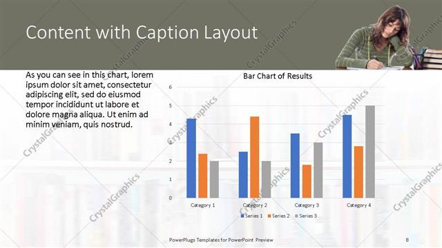 Content with Caption presentation slide layout