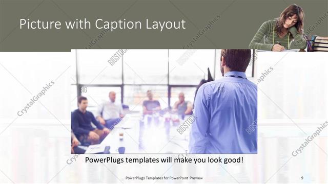 Picture with Caption presentation slide layout