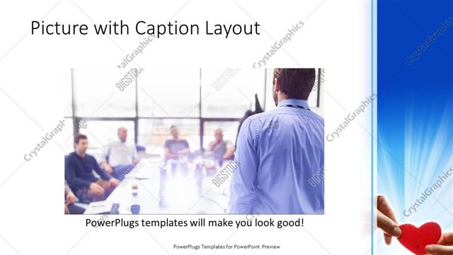 Picture with Caption presentation slide layout