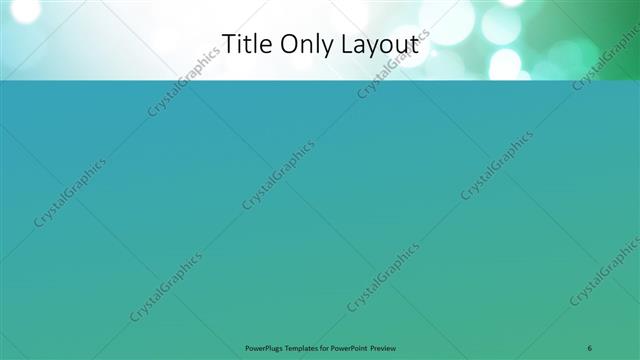 Title Only presentation slide layout