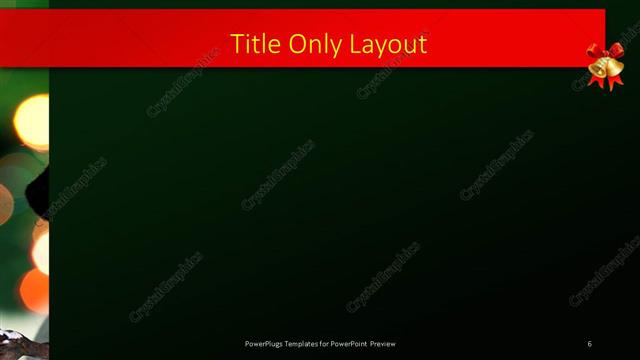 Title Only presentation slide layout