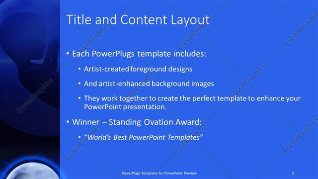 Title and Content presentation slide layout