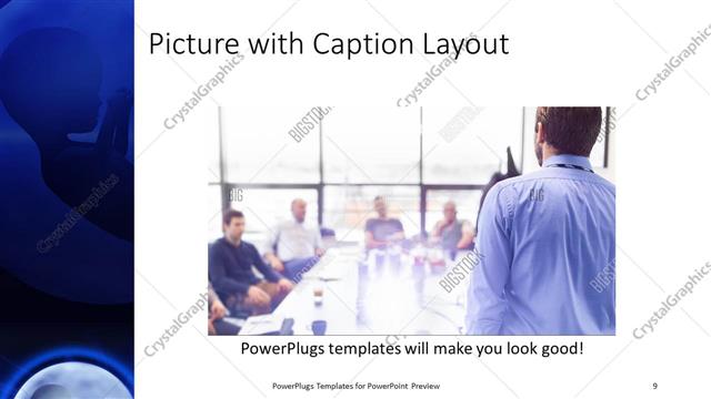 Picture with Caption presentation slide layout
