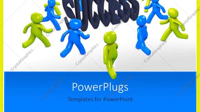  Presentation with points - Few bullet points with bluish background