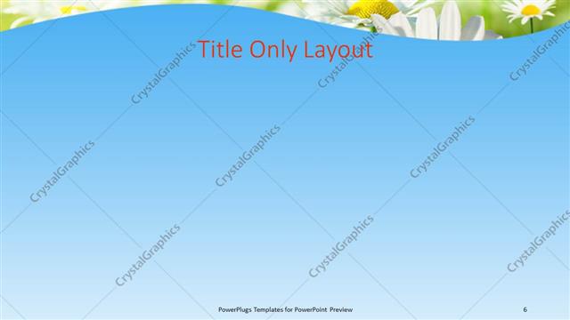 Title Only presentation slide layout