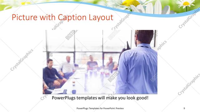 Picture with Caption presentation slide layout