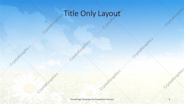 Title Only presentation slide layout