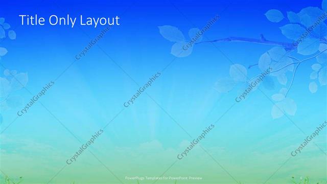 Title Only presentation slide layout