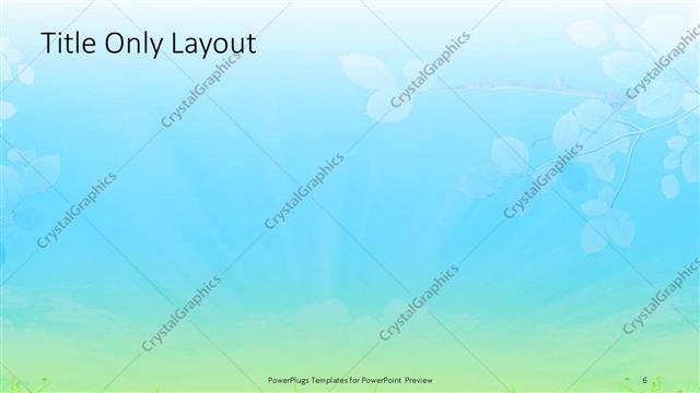 Title Only presentation slide layout