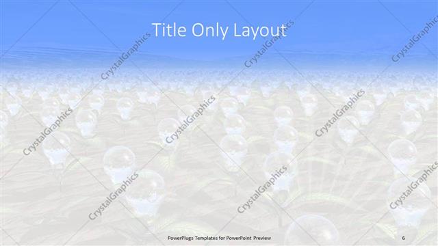 Title Only presentation slide layout