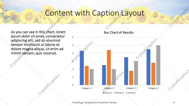 Content with Caption presentation slide layout