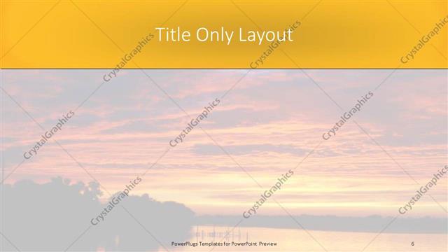 Title Only presentation slide layout
