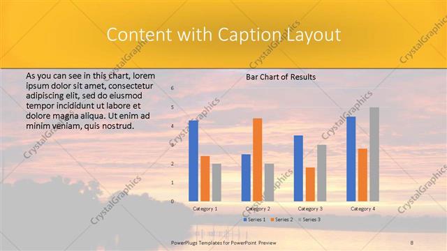 Content with Caption presentation slide layout