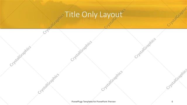 Title Only presentation slide layout