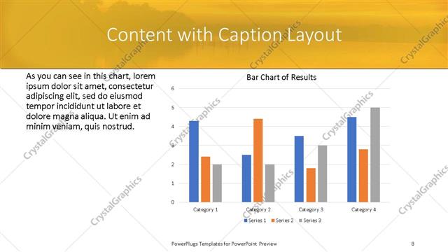 Content with Caption presentation slide layout