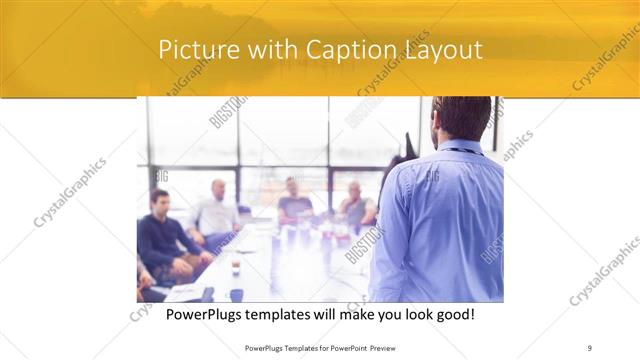 Picture with Caption presentation slide layout